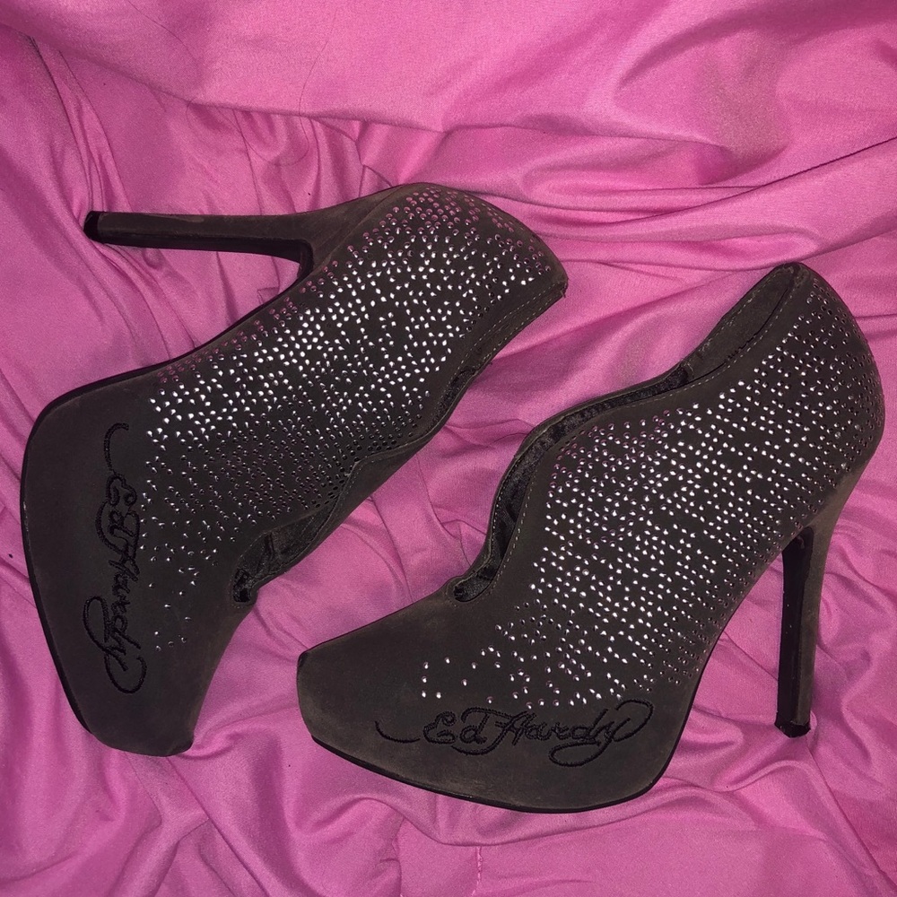 ED HARDY Studded heels